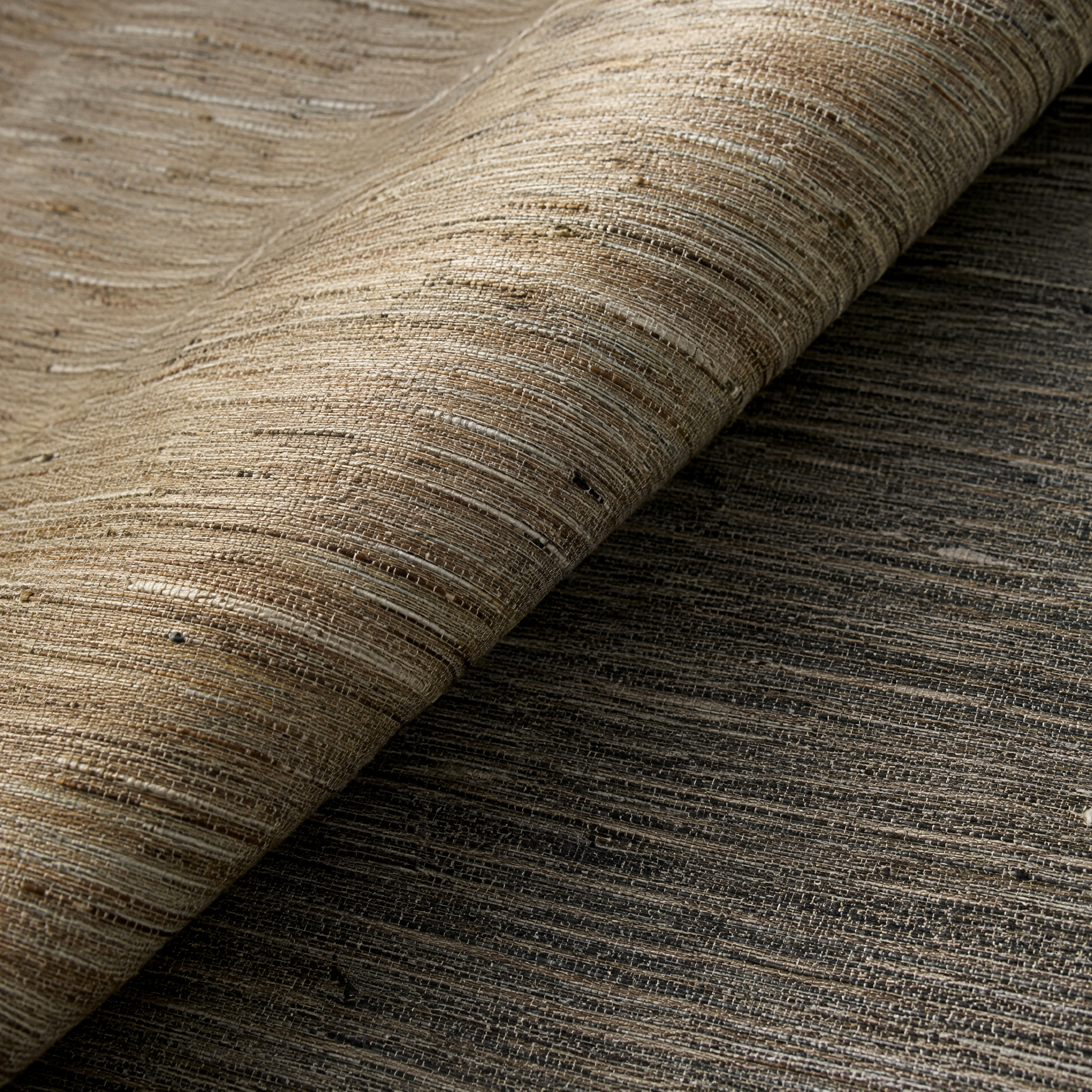 Close-up of premium woven wallpaper texture